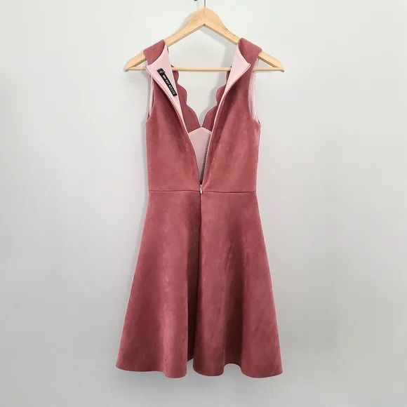 Design Lab faux suede dress, S - Picture 7 of 9
